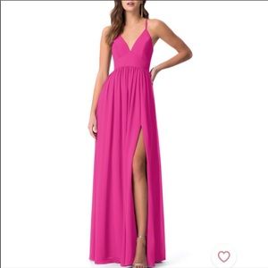 Azazie Aaida dress pink A 6 maxi bridesmaid